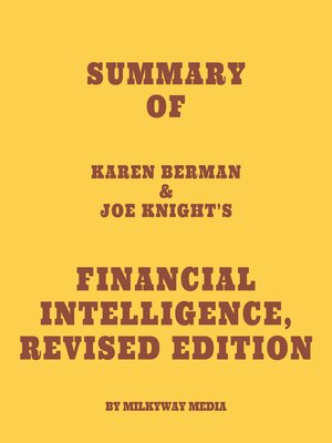 cover image of Summary of Karen Berman & Joe Knight's Financial Intelligence, Revised Edition